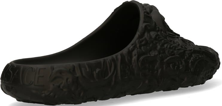 Versace Slippers zwart Zwart