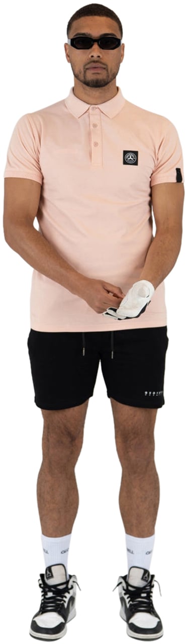 Quotrell Squadron Polo | Nude / Black Beige