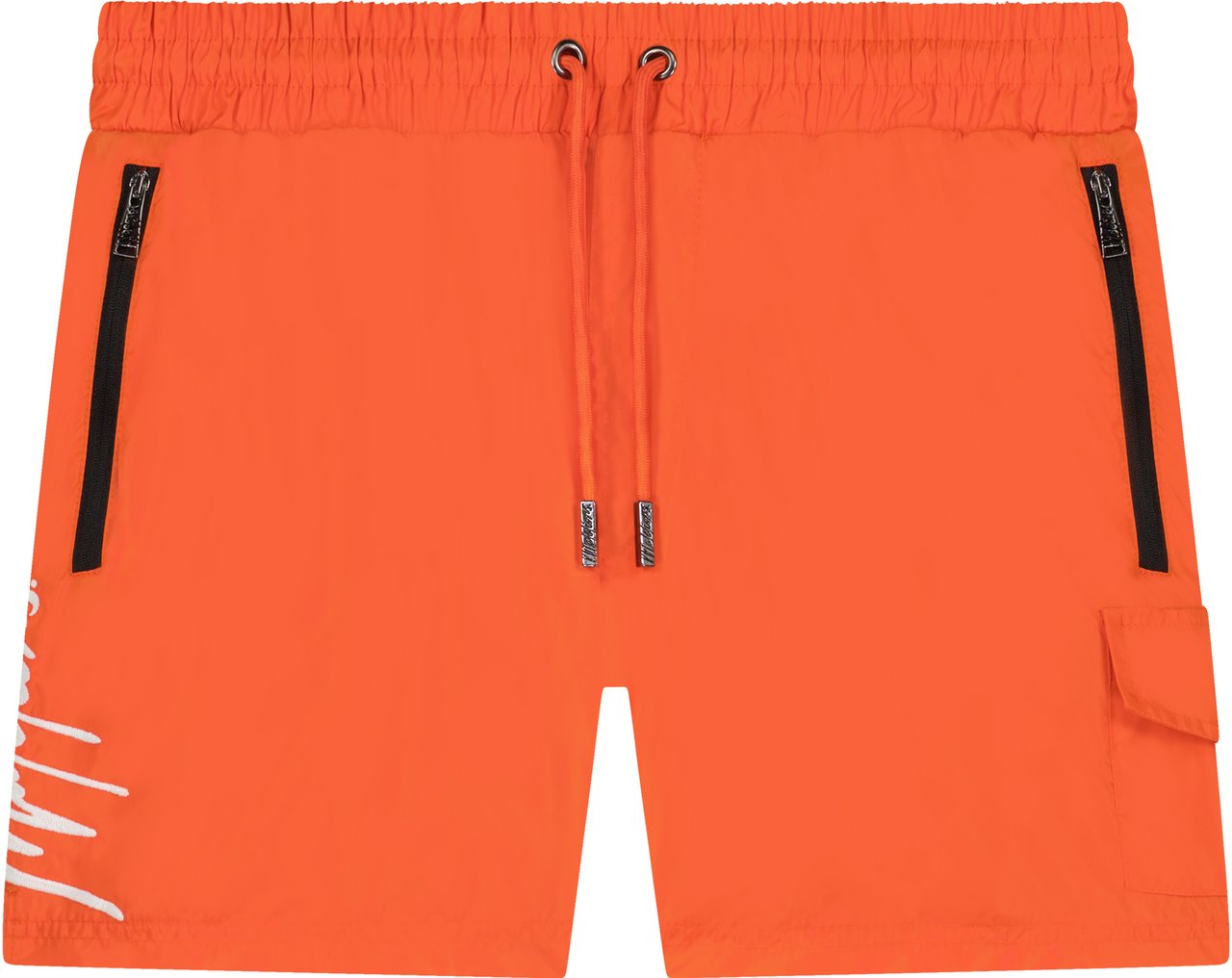 Malelions Signature Swimshort - Neon Orange Oranje