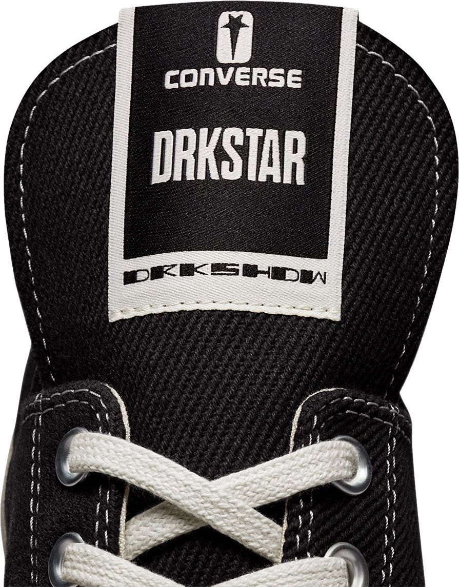 Rick Owens Converse X Drksdhw Drkstar Ox Black/white Wit