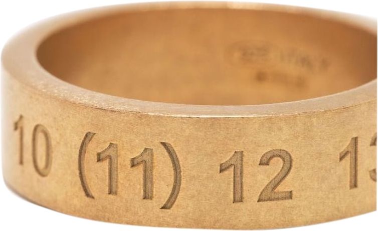 Maison Margiela Numbers Ring Thick Gold Mens Divers