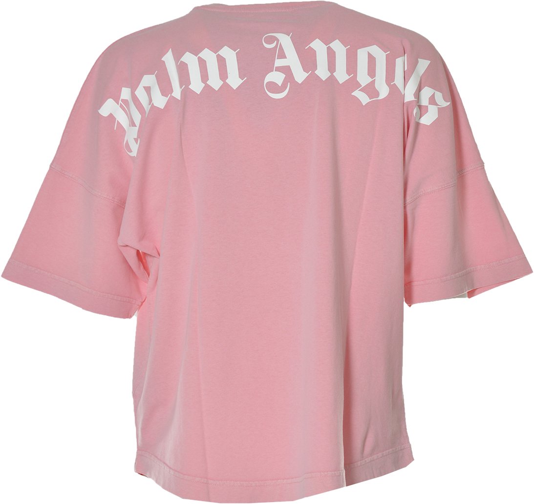 Palm Angels T-shirts And Polos Fuchsia Pink Roze