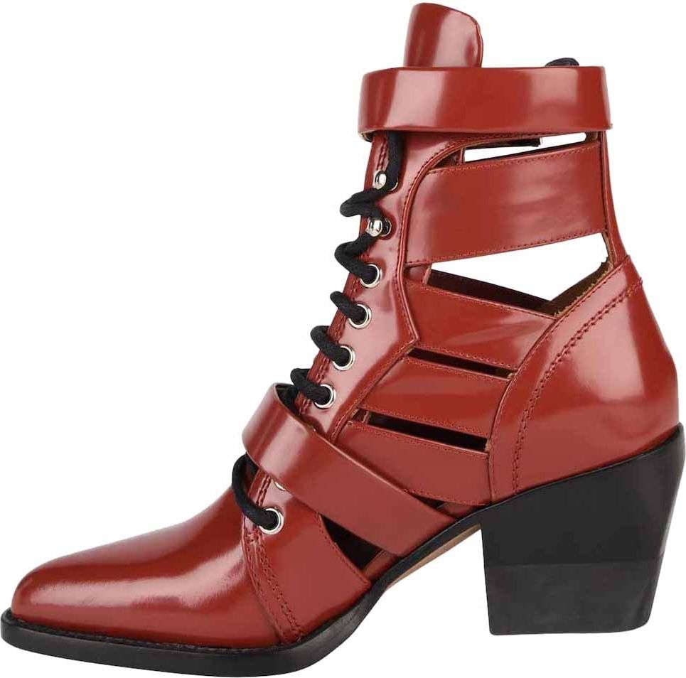 Chloé Rylee Medium Cut-out Boots Rood