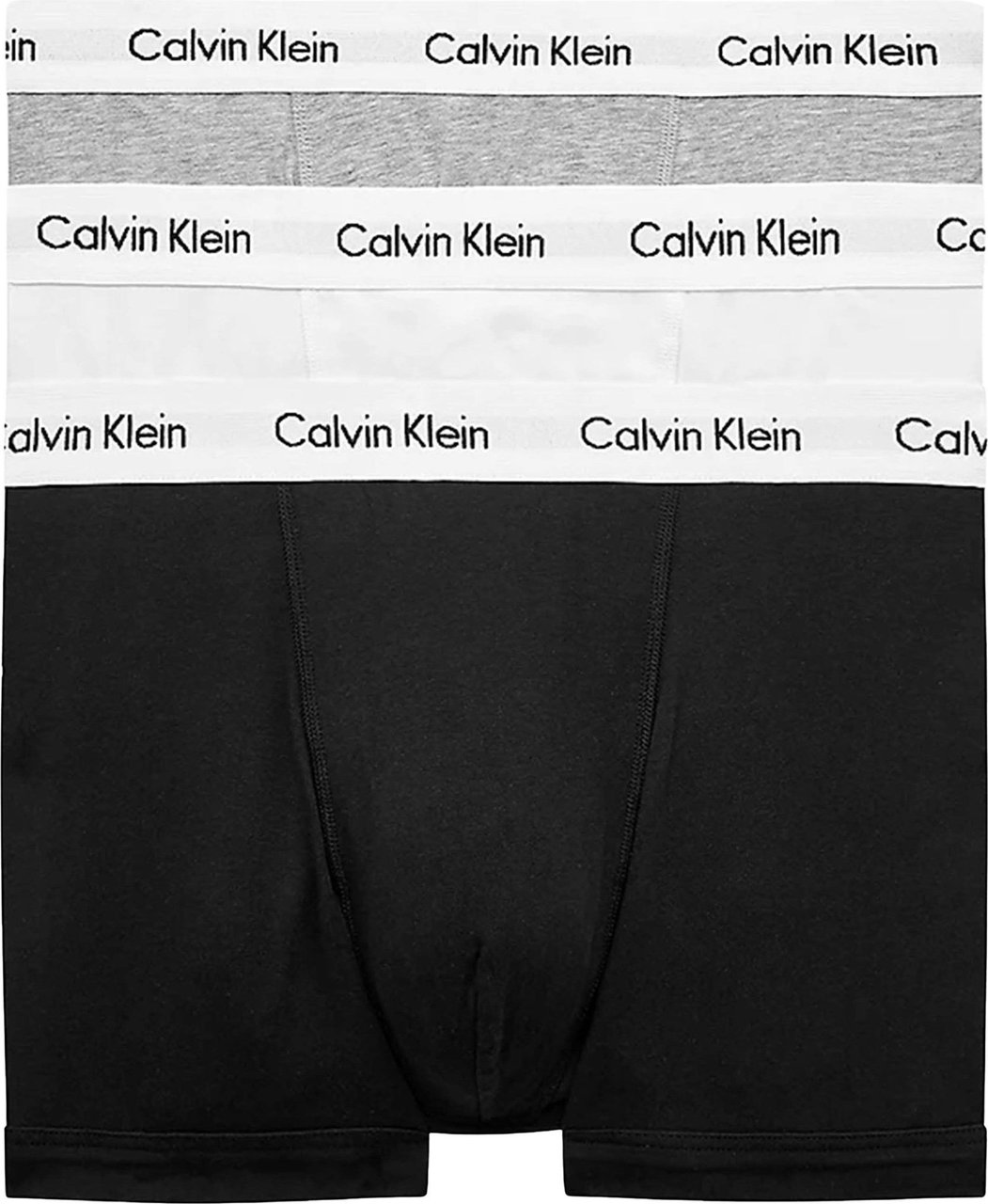 Calvin Klein Low Rise Boxershorts 3-pack Zwart Wit Grijs Zwart