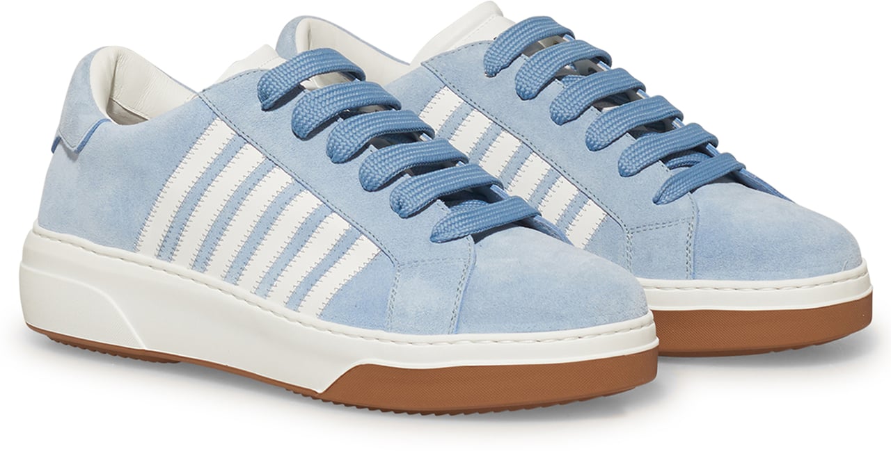 Dsquared2 sky blue bumper sneakers Blauw