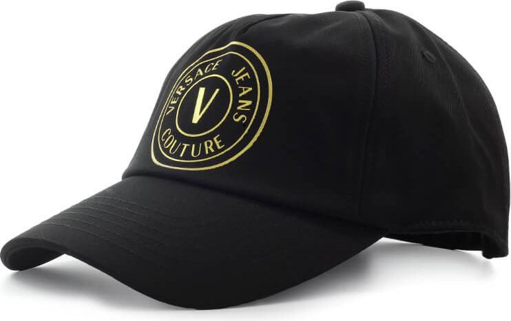 Versace Jeans Couture V-emblem Black Baseball Cap Black Zwart