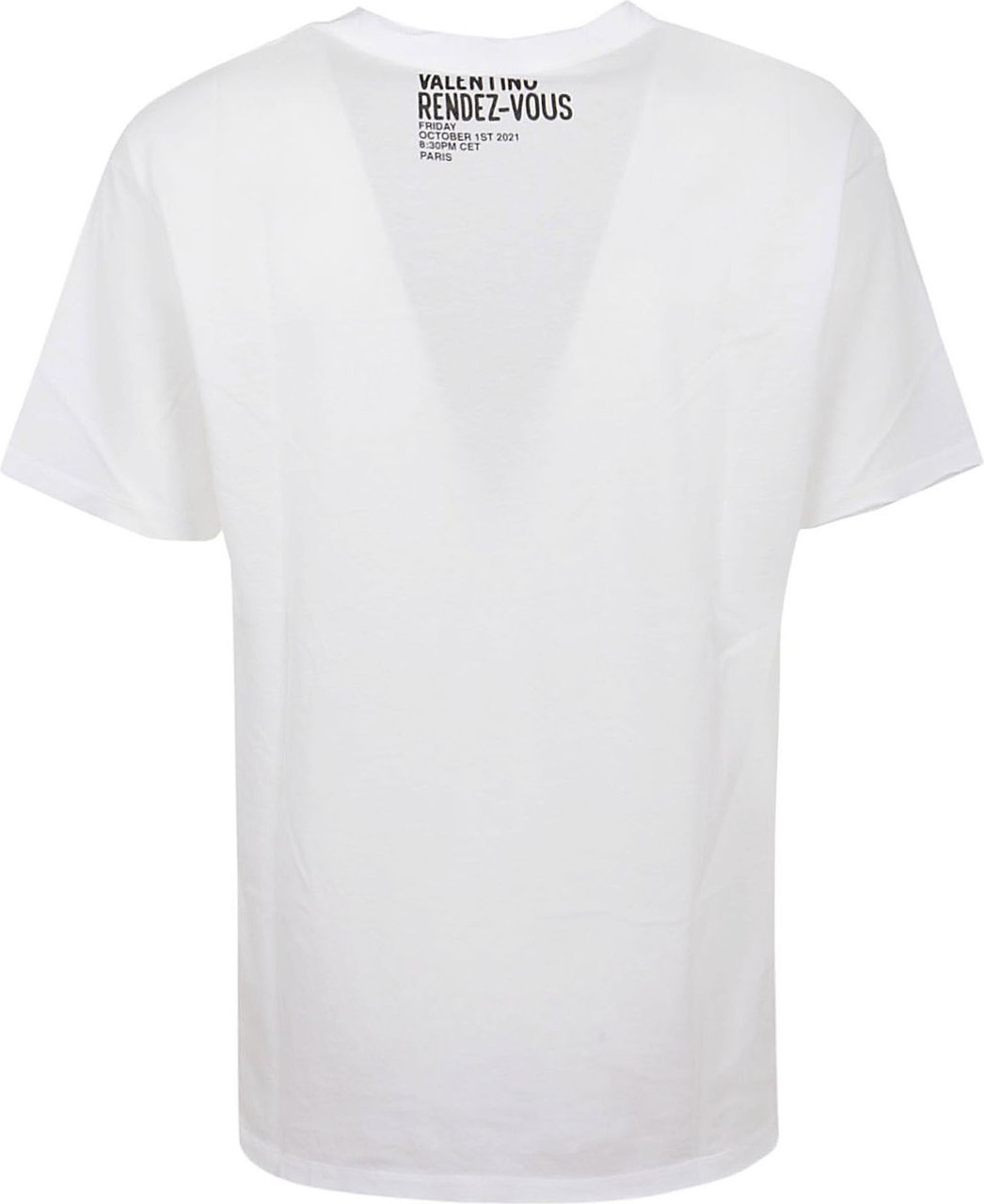 Valentino Cotton Crewneck T-Shirt Wit