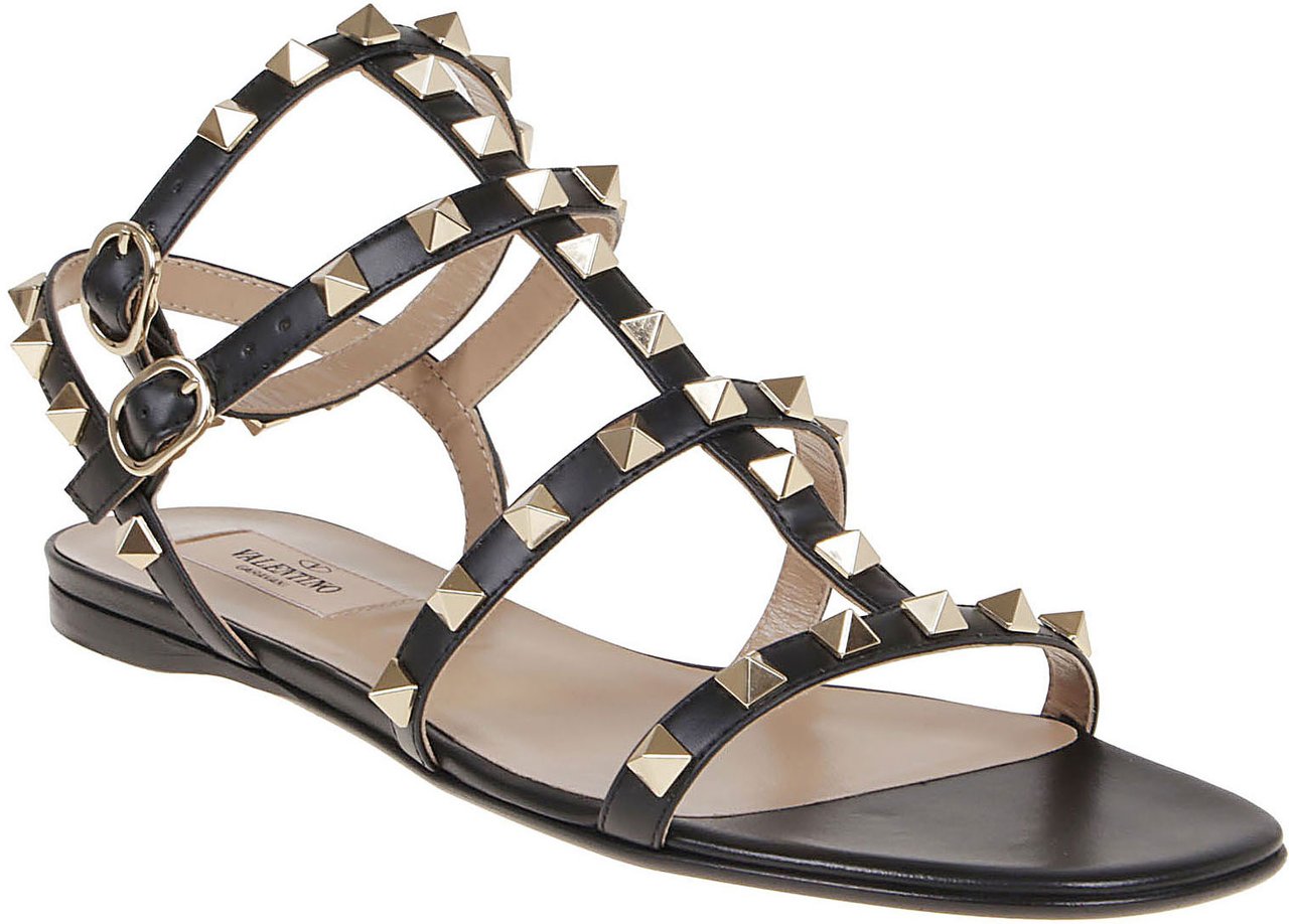 Valentino Sandal Rockstud Zwart