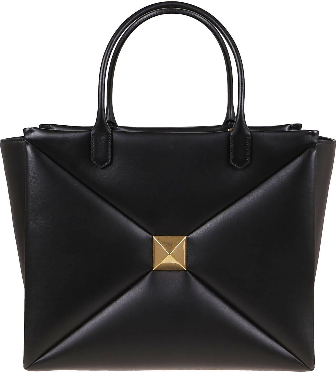 Valentino Double Handle Bag One Stud Zwart