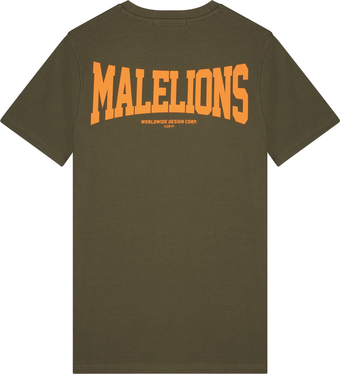 Malelions Boxer T-Shirt - Army/Orange Groen