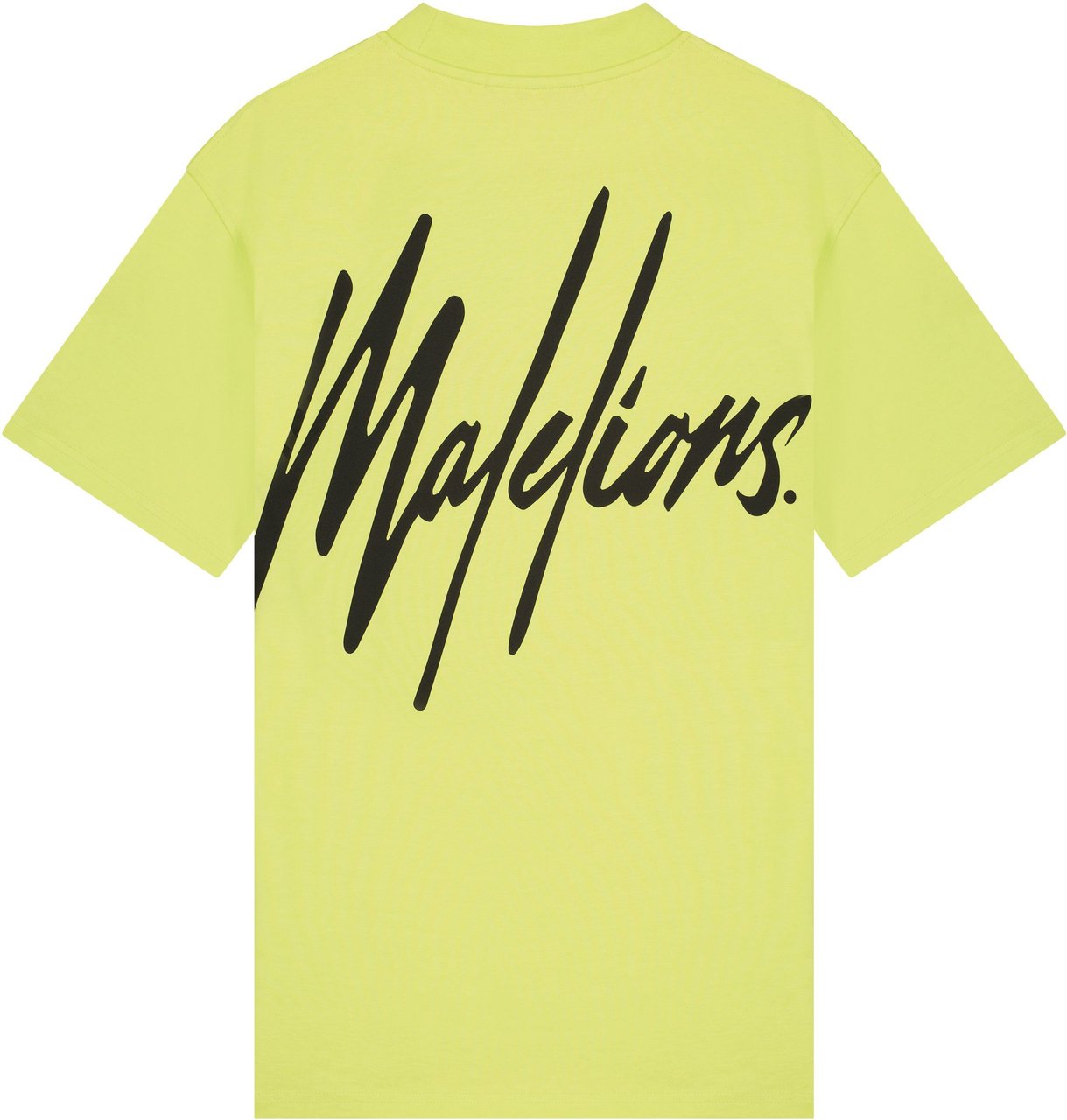 Malelions Oversized Signature T-Shirt - Lime Geel