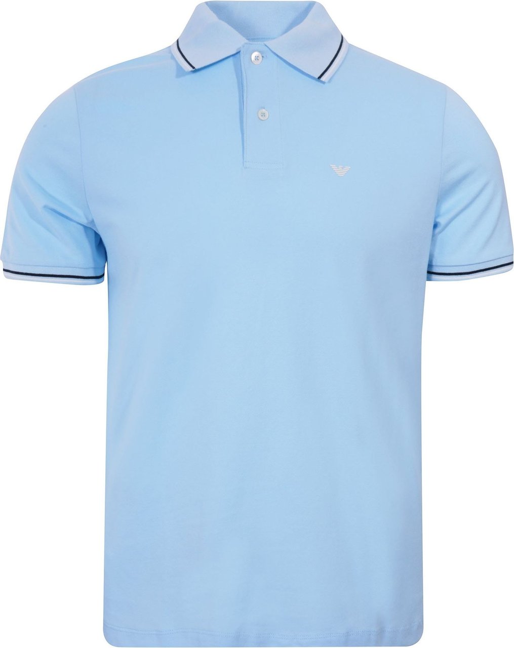 Emporio Armani T-shirts And Polos Clear Blue Blauw