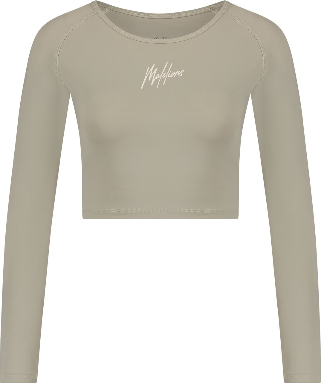 Malelions Longsleeve Crop - Taupe Taupe