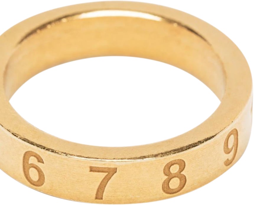 Maison Margiela Numbers Ring Thick Gold Divers