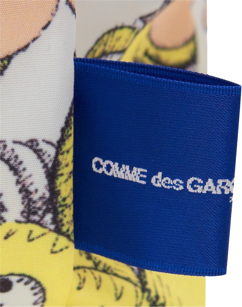 Comme des Garçons Cdg Shirt X Kaws Logo Print Backpack Geel