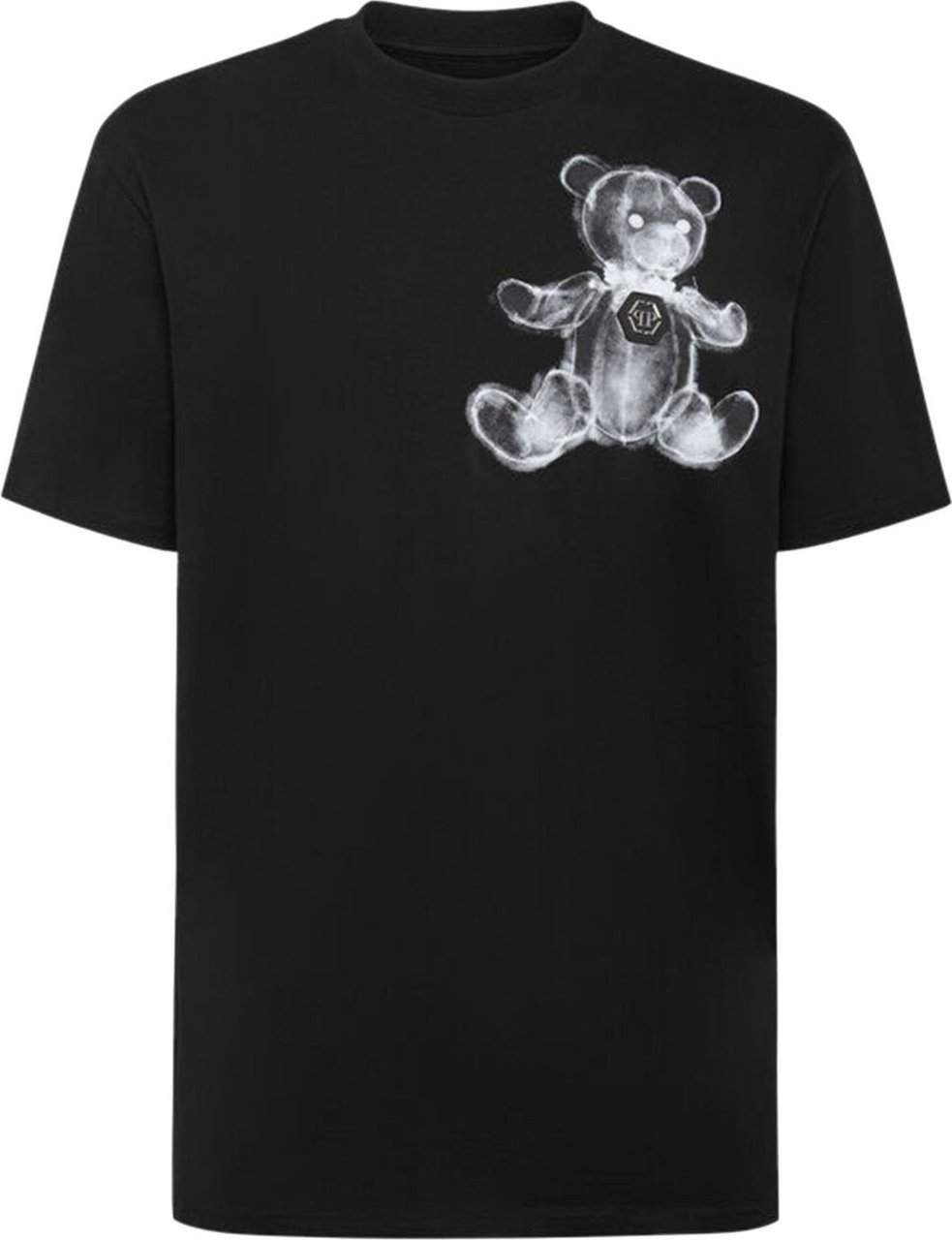Philipp Plein t-shirt pp round neck ss teddy bear Zwart