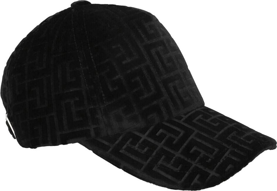 Balmain Monogram cap Zwart