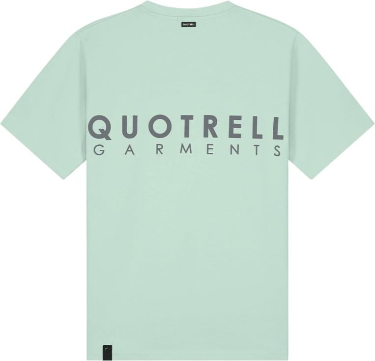 Quotrell Fusa T-shirt | Mint / Grey Groen