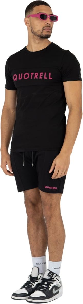 Quotrell San Jose Shorts | Black / Fuchsia Zwart