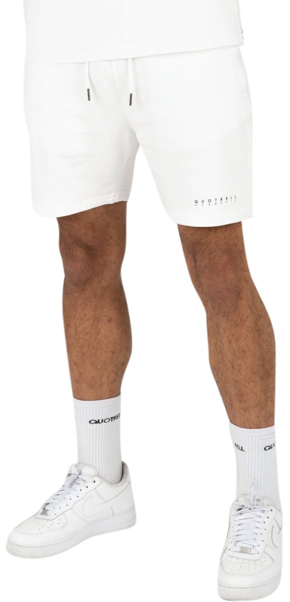 Quotrell Fusa Shorts | Off White / Grey Wit