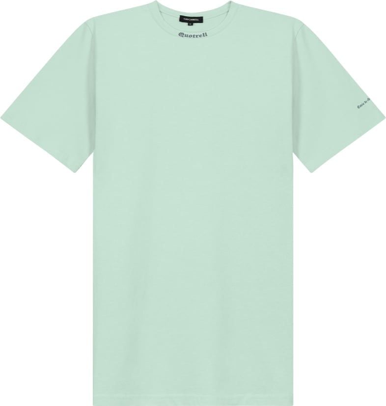 Quotrell Miami T-shirt Dress | Mint / Grey Groen