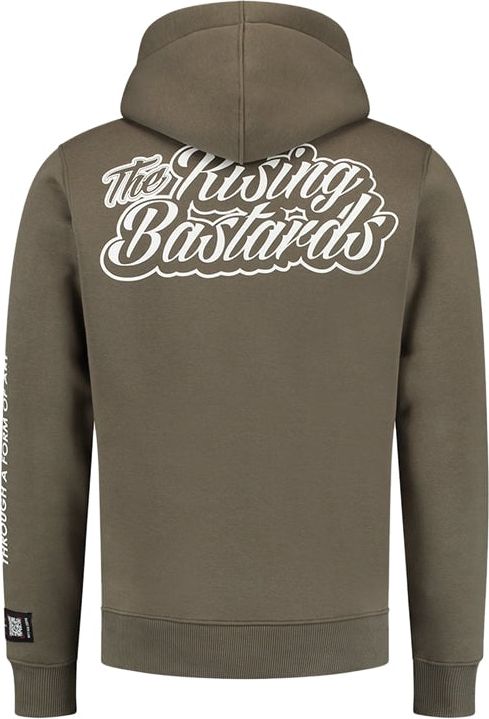Quotrell The Rising Bastards Hoodie | Army Green Groen