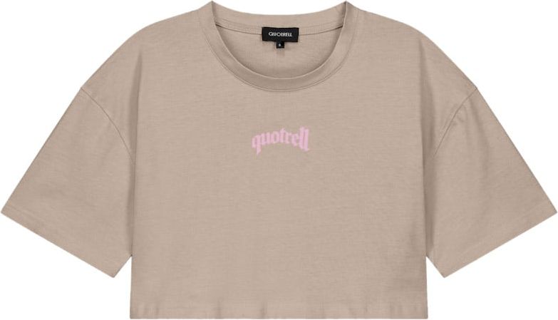 Quotrell Sevilla Cropped T-shirt | Brown / Light Pink Bruin
