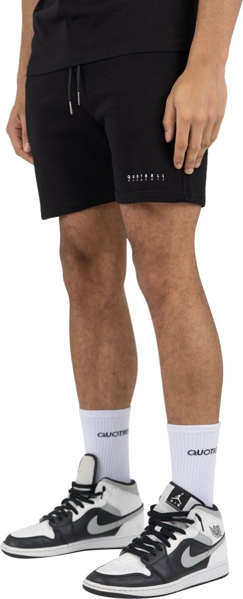 Quotrell Fusa Shorts | Black / White Zwart