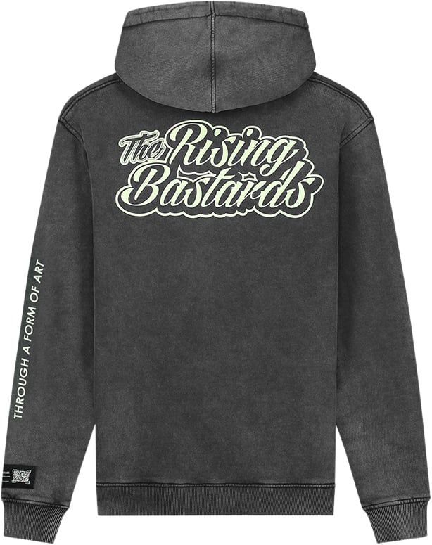 Quotrell The Rising Bastards Hoodie | Acid Grey / Mint Grijs