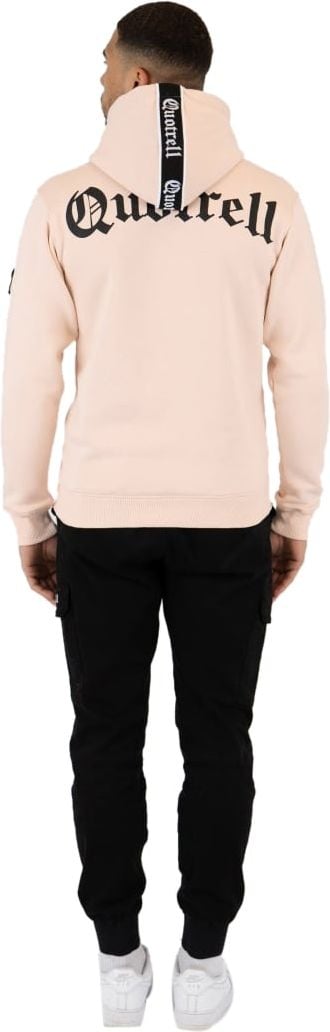 Quotrell Commodore Hoodie | Faded Pink / Black Roze