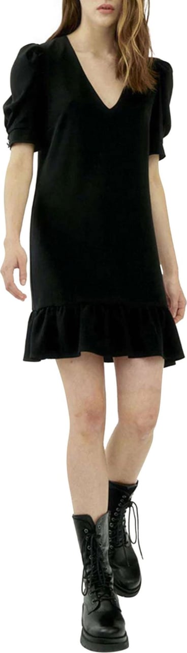 Silvian Heach Little black dress V-neck Zwart