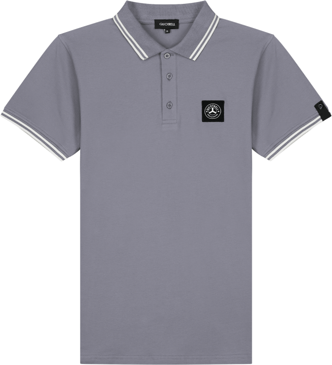 Quotrell Lyon Polo | Grey / White Grijs