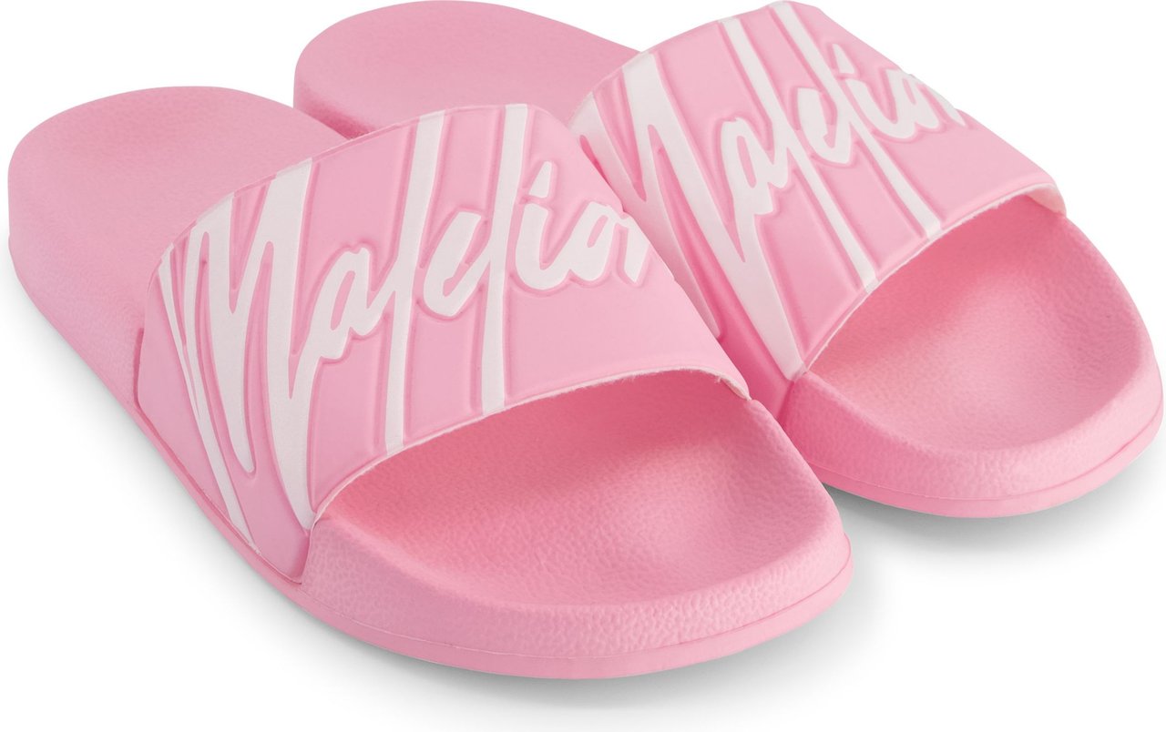 Malelions Signature Slides - Pink/White Roze