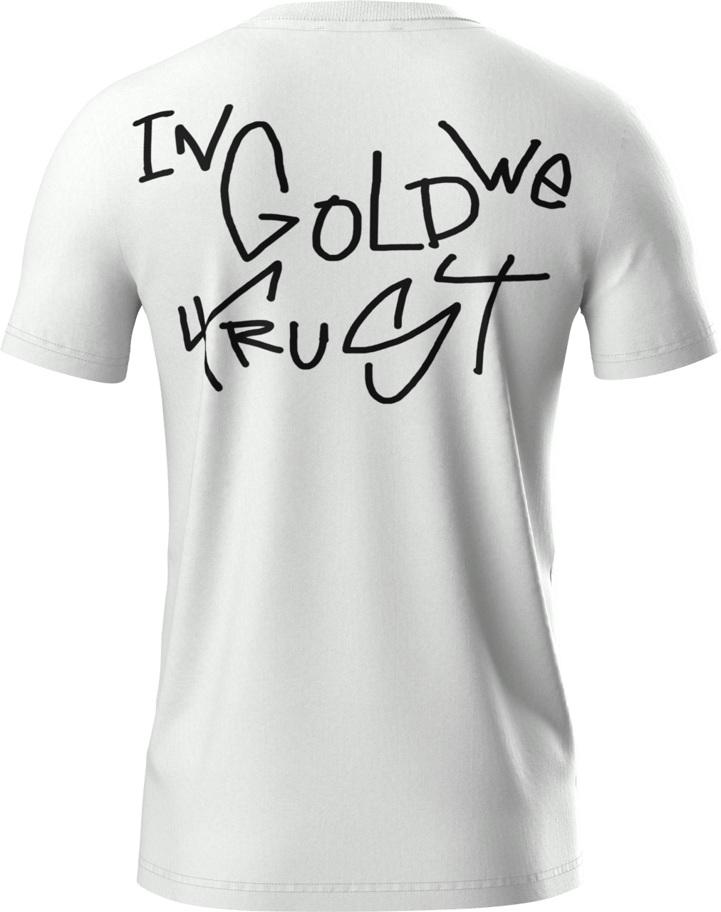 In Gold We Trust The Coston T-Shirt Kids Blanc de Blanc Wit