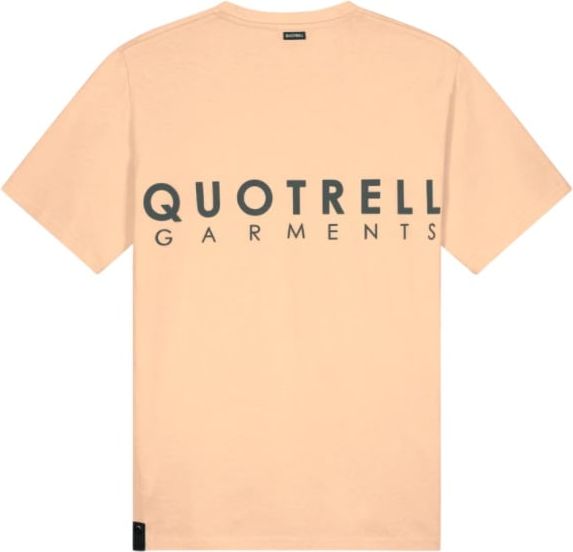Quotrell Fusa T-shirt | Peach / Grey Roze
