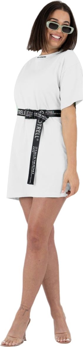 Quotrell Wing T-shirt Dress | White / Black Wit