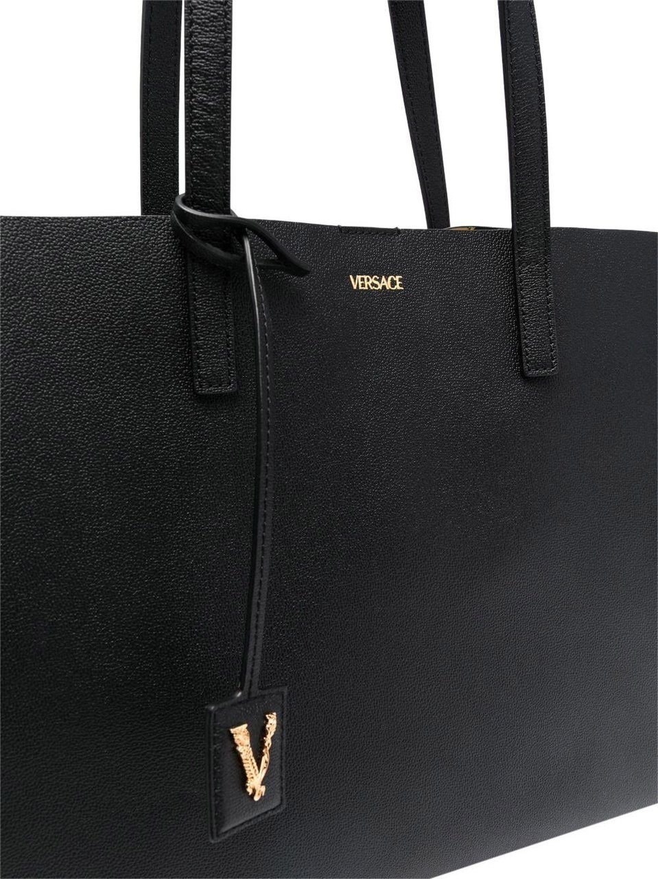 Versace Virtus tote bag Zwart