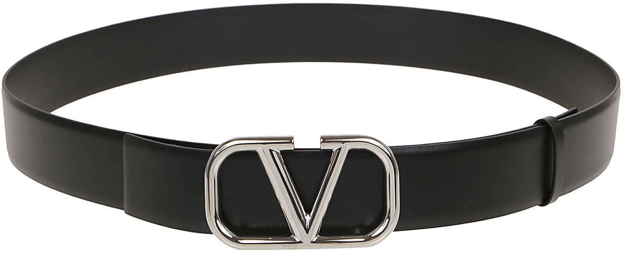 Valentino Buckle Belt Zwart