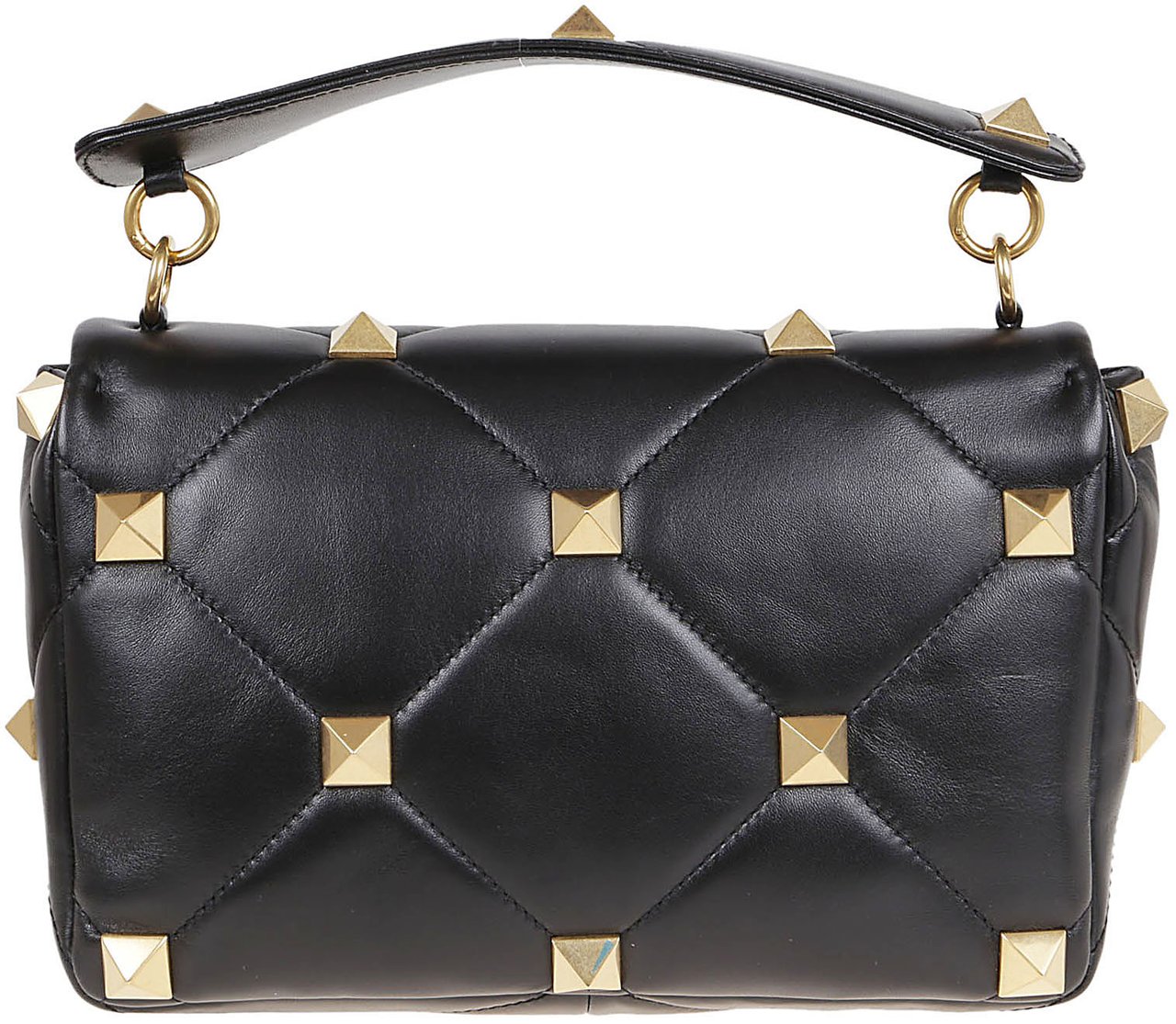 Valentino Large Shoulder Bag Roman Stud Zwart