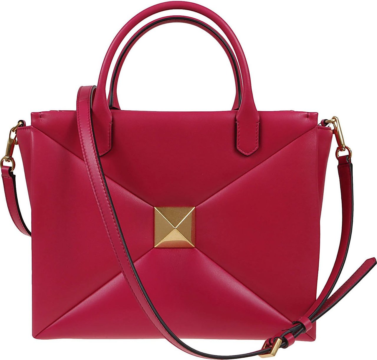 Valentino Medium Double Handle Bag One Stud Roze