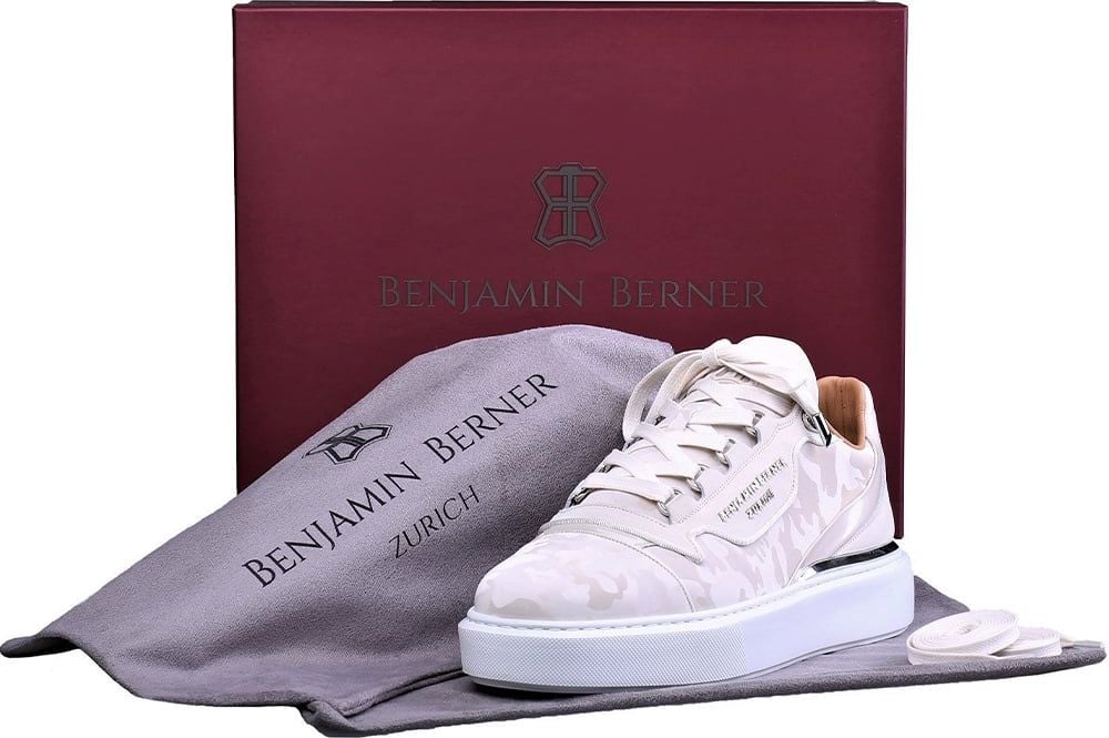 Benjamin Berner Reflective Camouflage Sneaker Beige