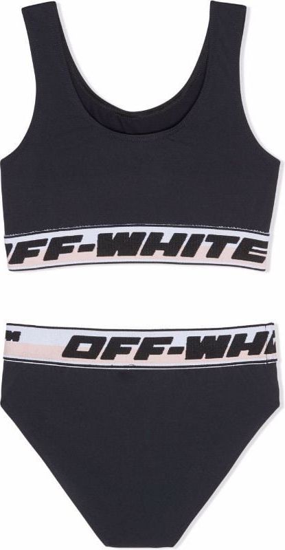 OFF-WHITE Logo Band Bikini Zwart