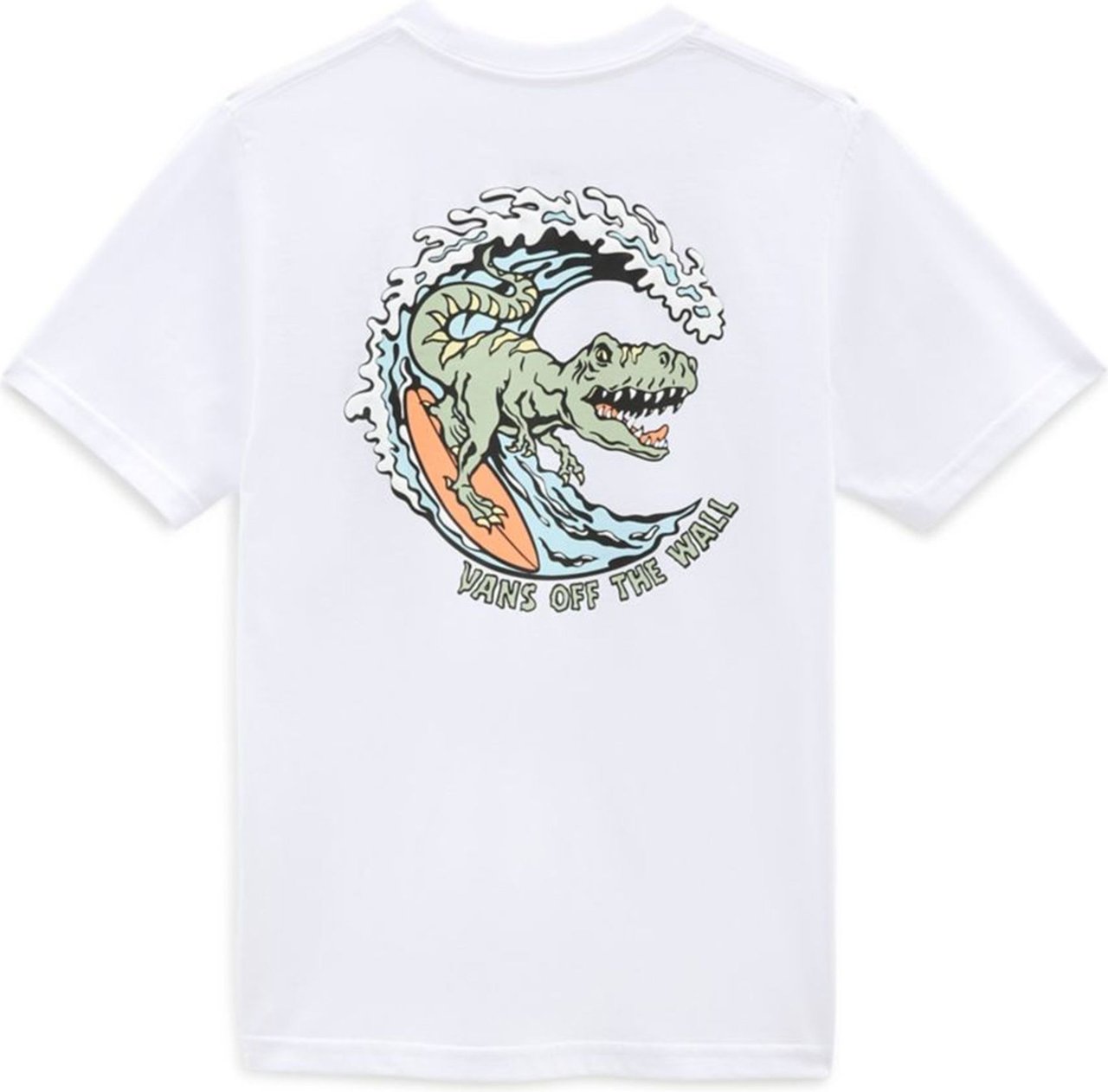 Vans T-shirt Kid Off The Wall Surf Dino Ss Vn0a7showht Wit