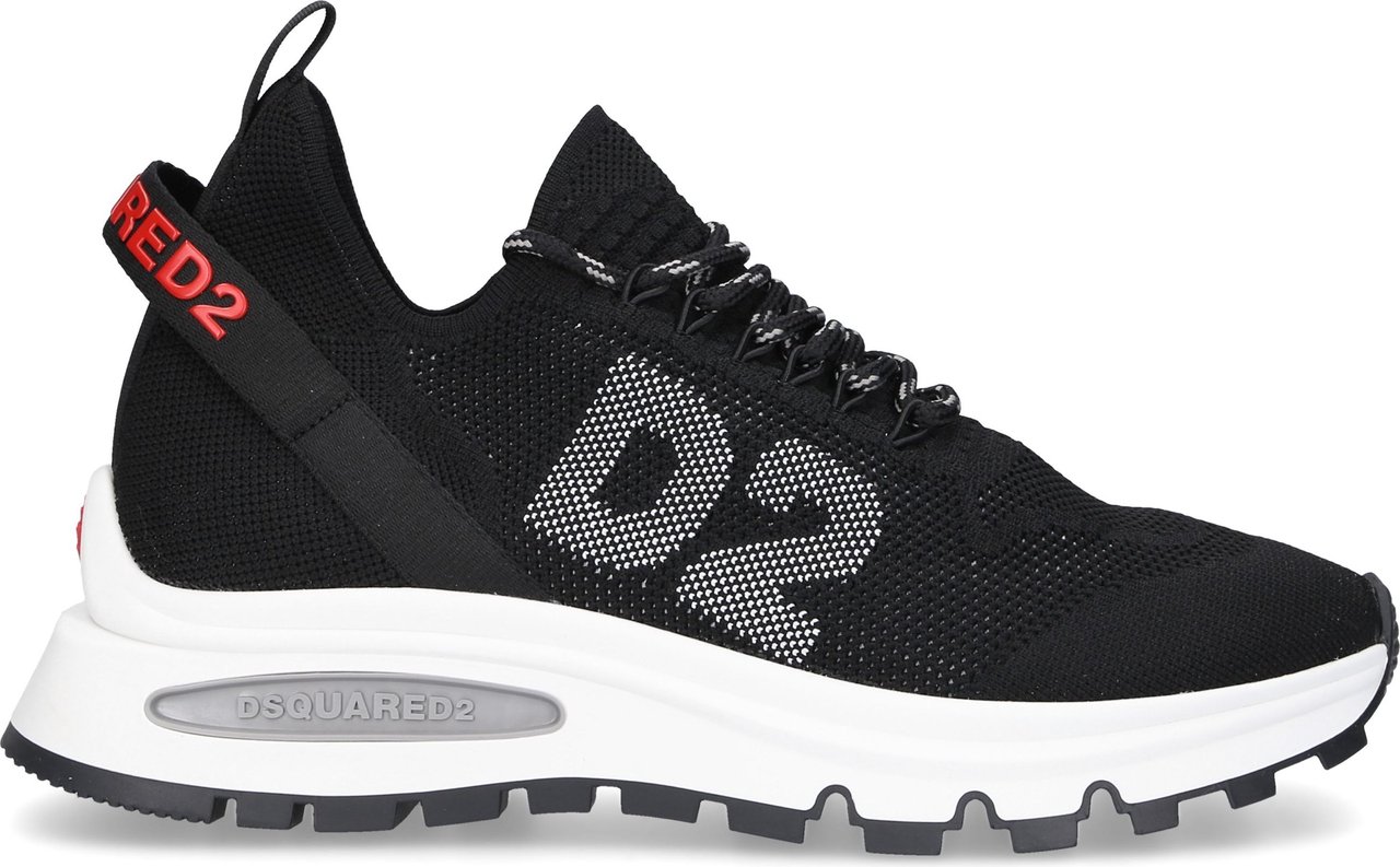Dsquared2 Low-top Sneakers Run Ds Stretch Flame Zwart