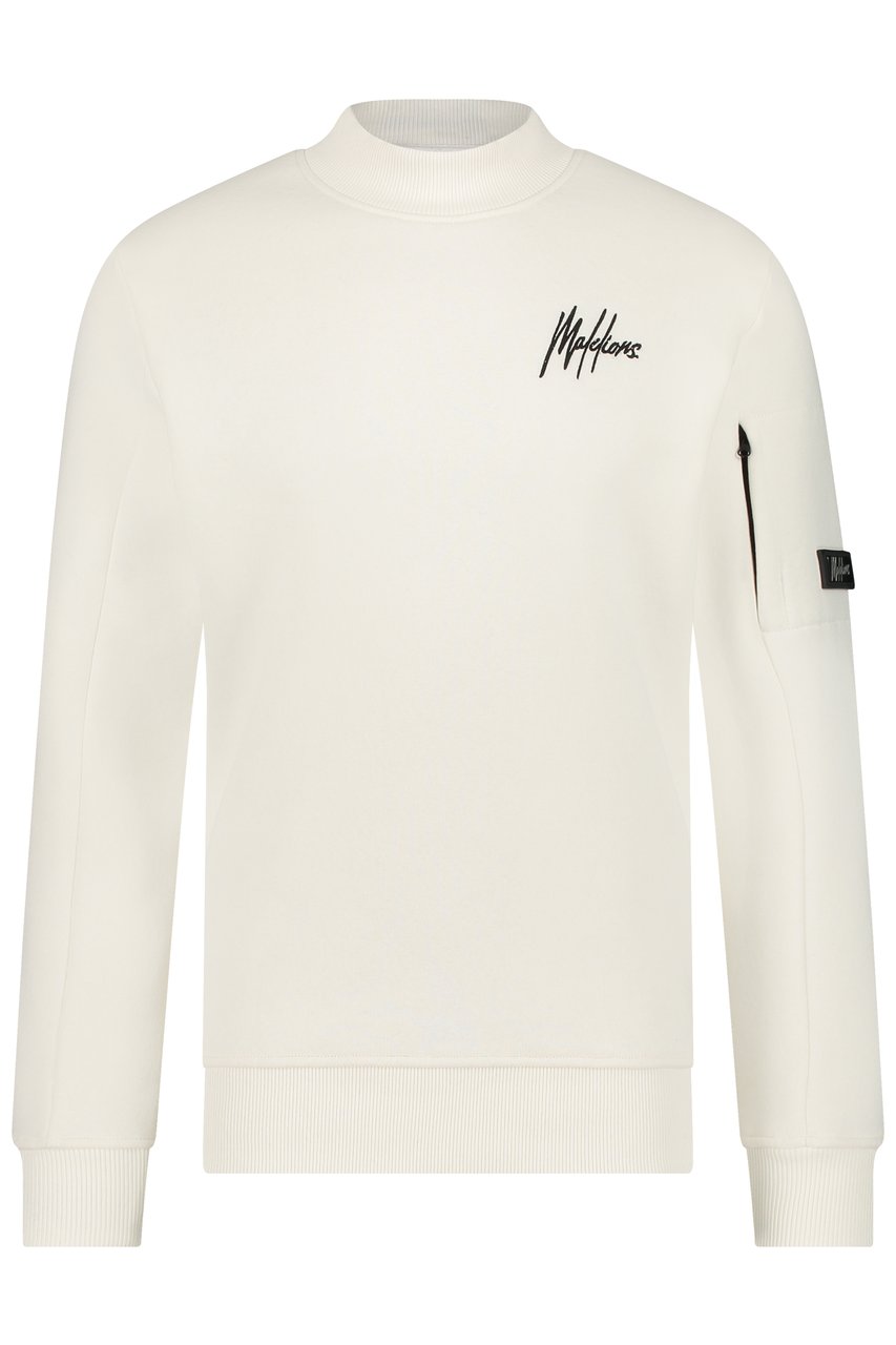 Malelions Turtle Crewneck - White/Off-White Wit