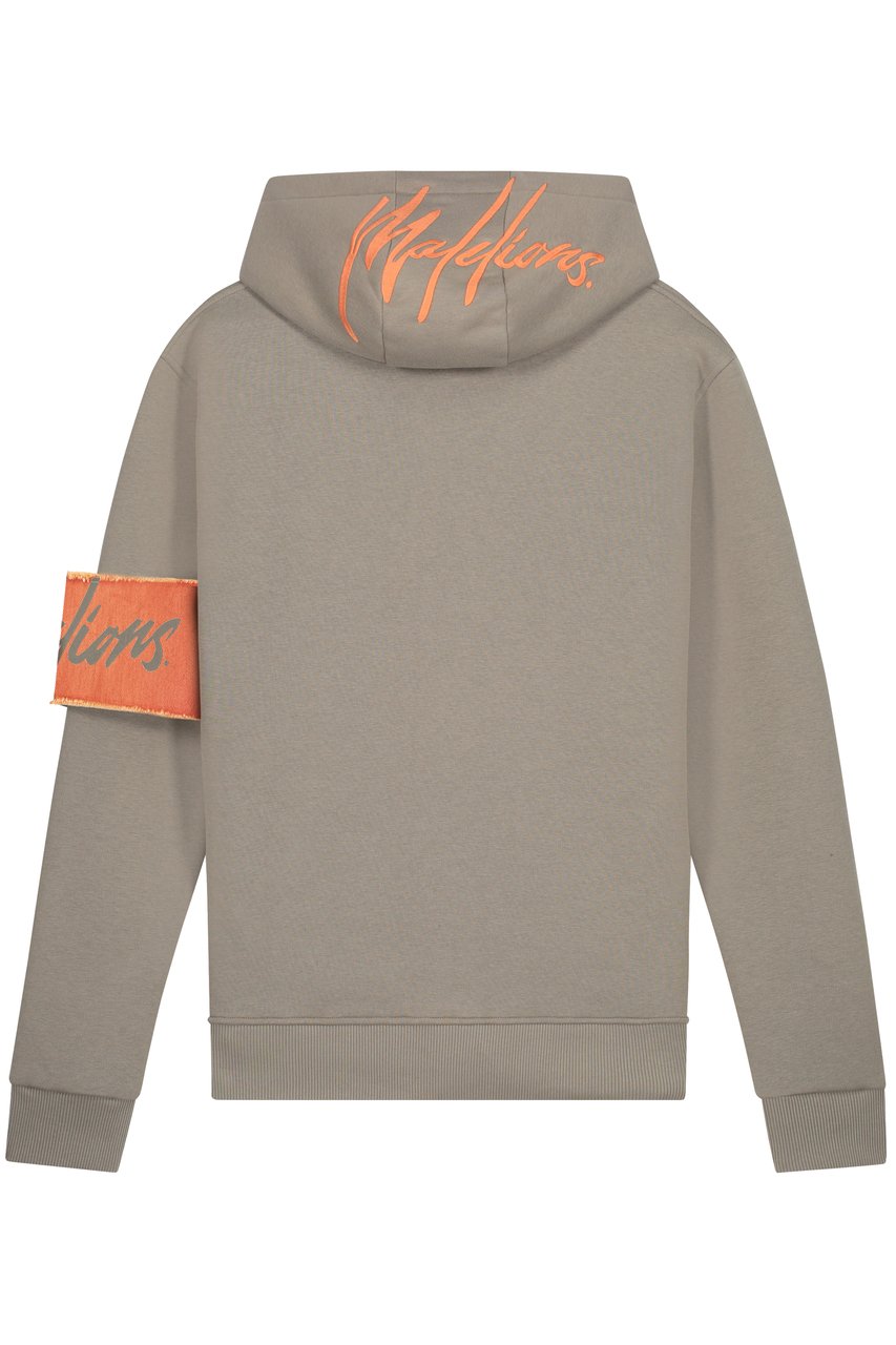 Malelions Men Captain Hoodie - Taupe Grijs