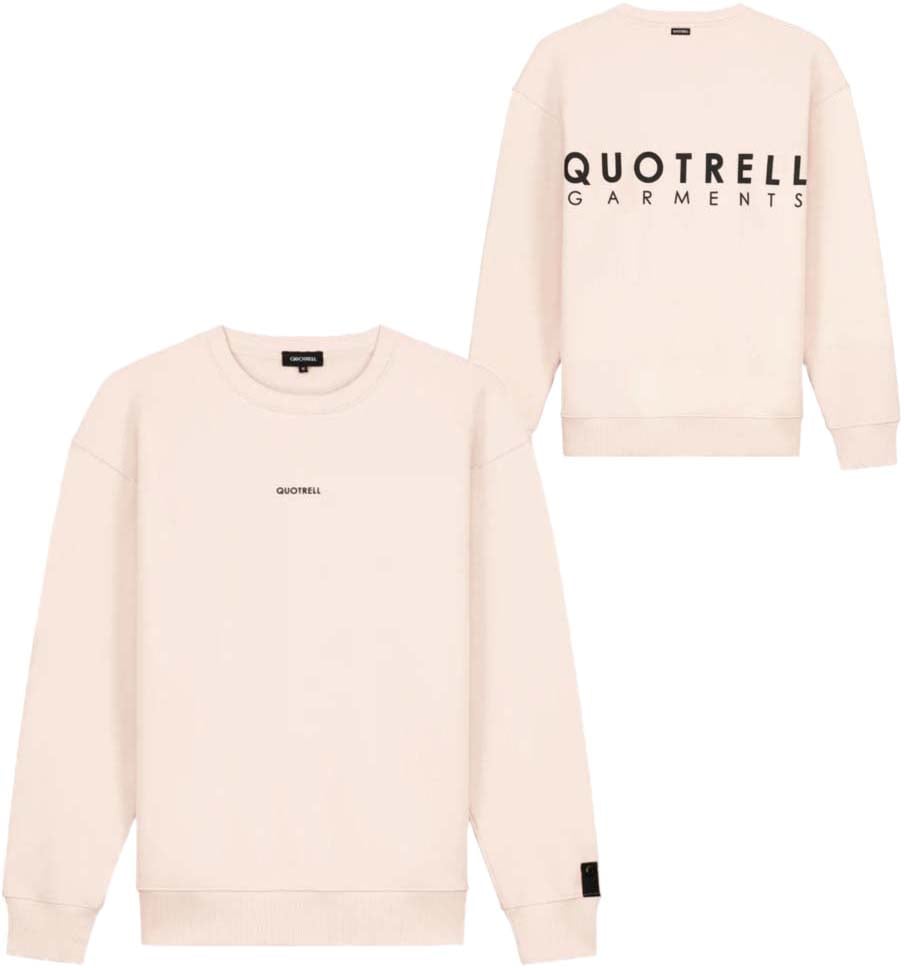 Quotrell Fusa Crewneck | Faded Pink / Black Roze