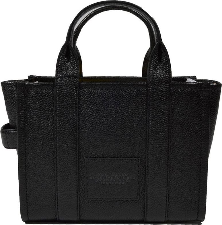 Marc Jacobs The Leather Small Tote Black Handbag Black Zwart