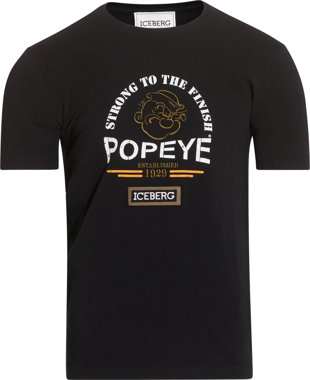 Iceberg Popeye Strong T-shirt Black Zwart