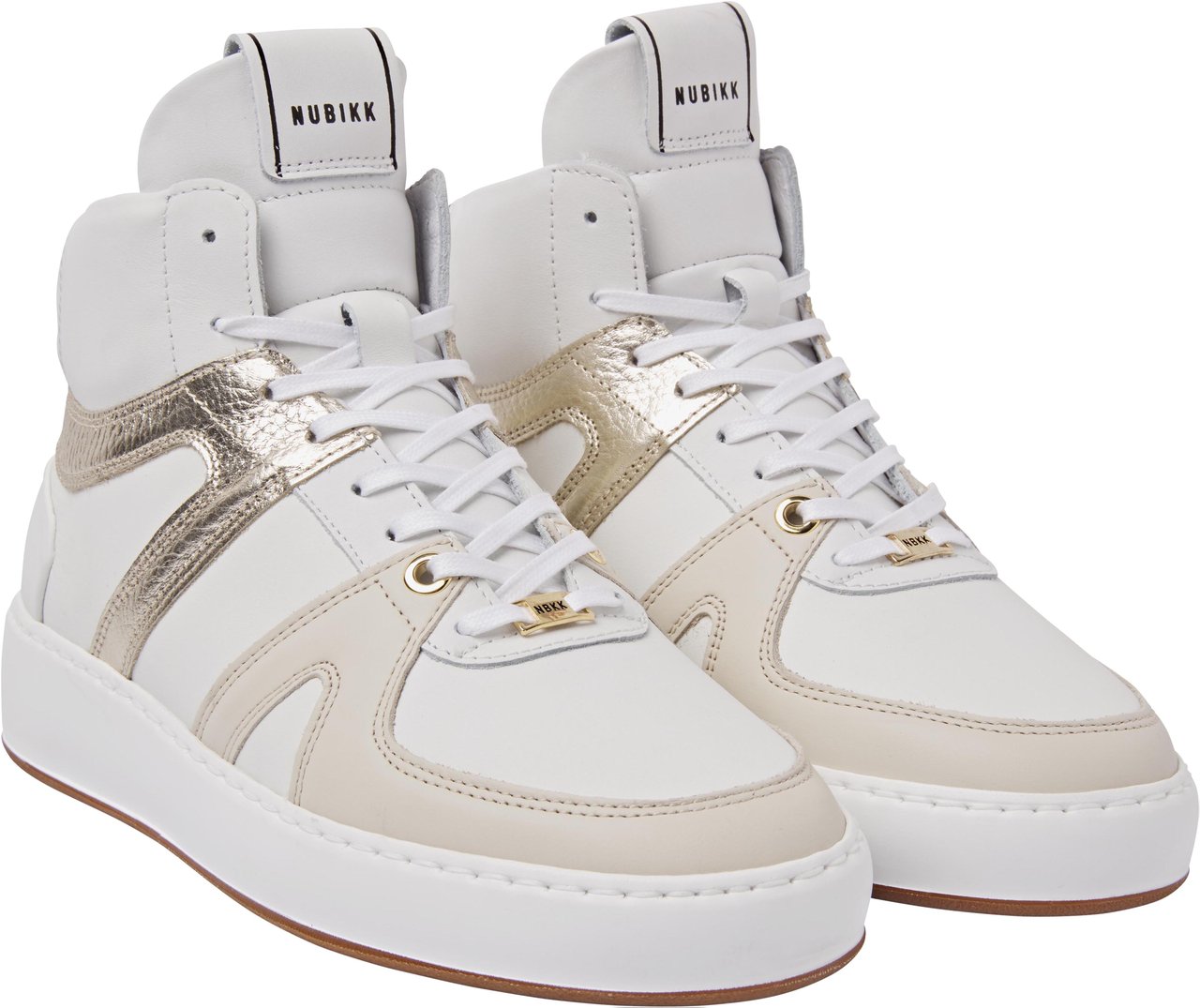 Nubikk Jiro Dunk Goud Witte Sneakers Vanaf € 200,-